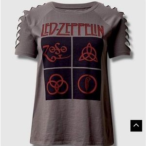 ISO Led Zeppelin Relaxed Fit Cotton Slash Sleeve Tee size 2/3